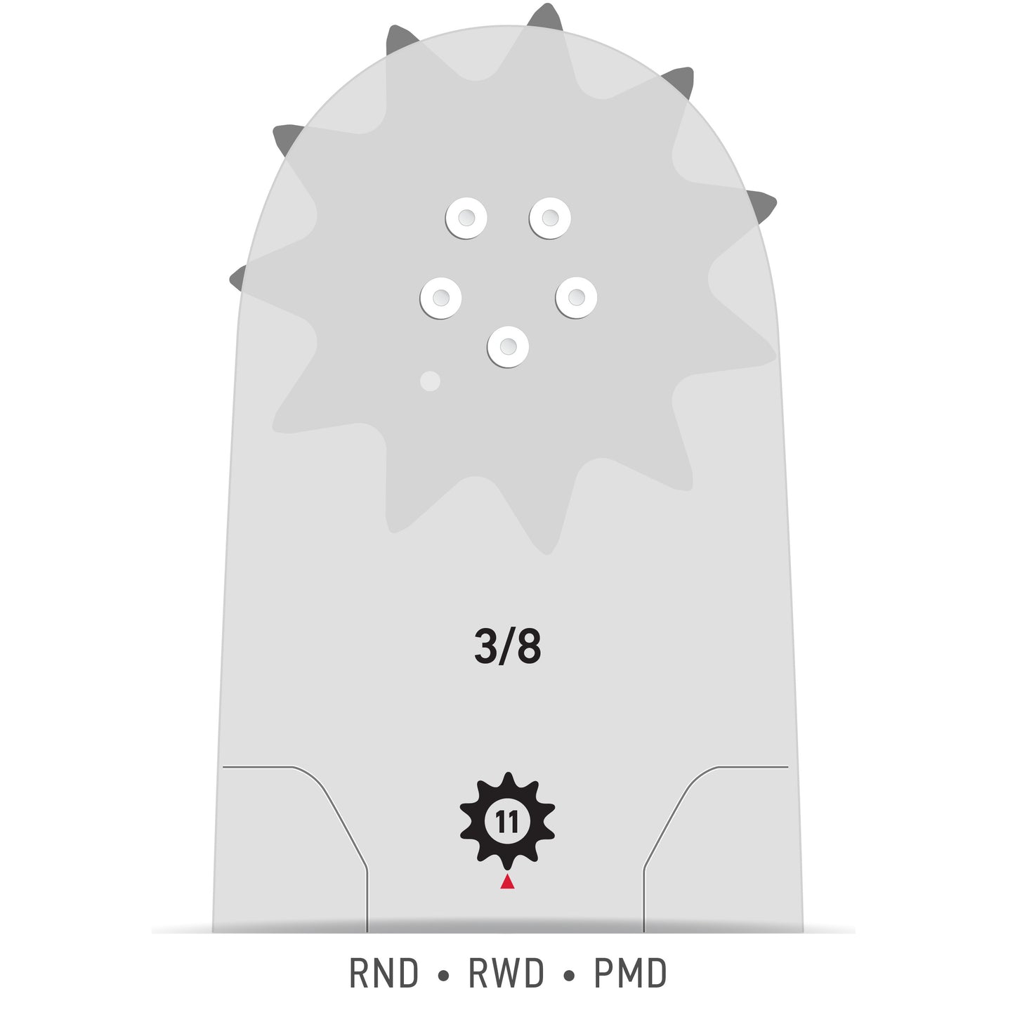 Oregon 30853 - Replacement Nose for RN PowerMatch Bars 3/8" Pitch - NewSawChains