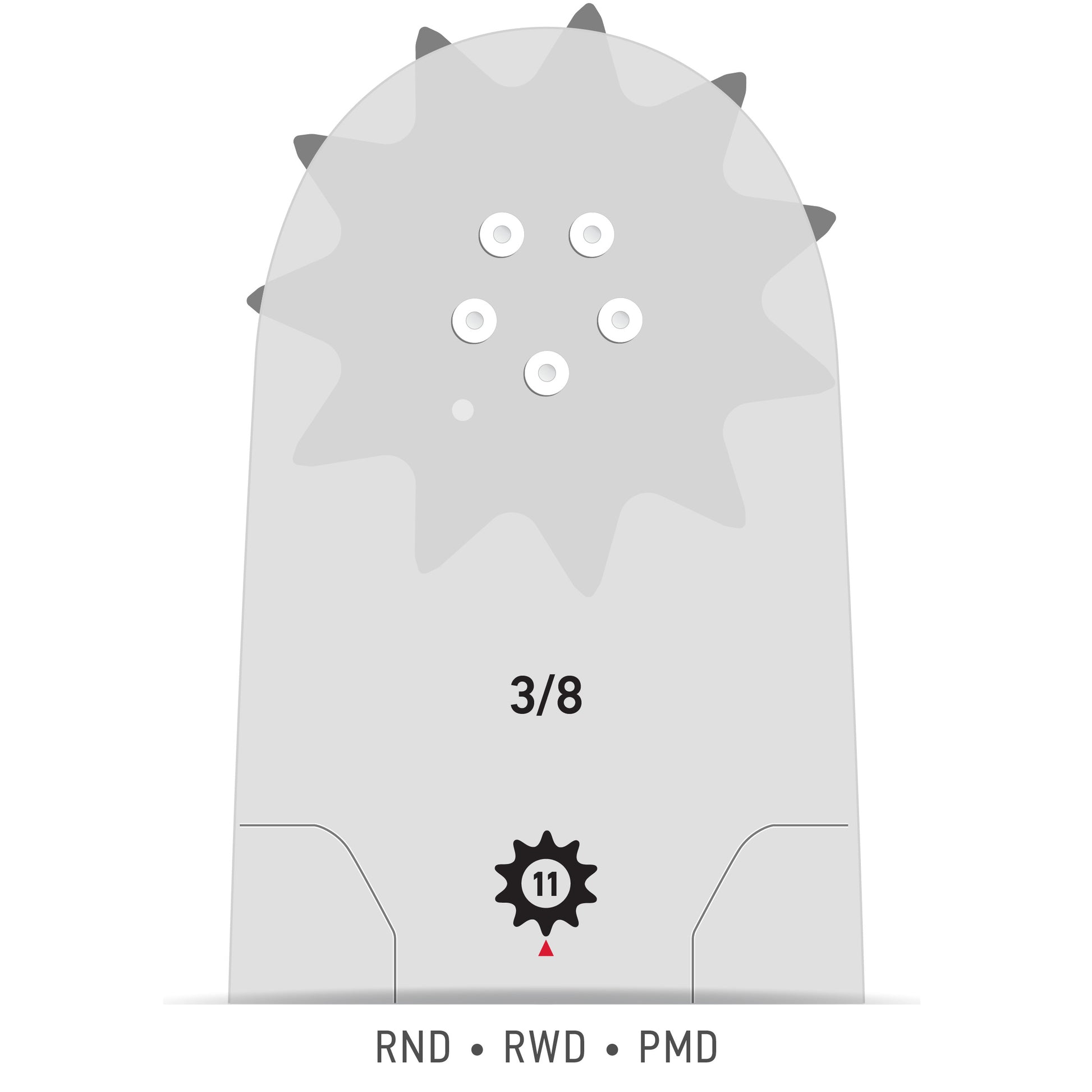 Oregon 30853 - Replacement Nose for RN PowerMatch Bars 3/8" Pitch - NewSawChains