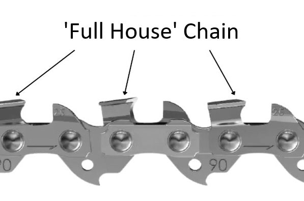90F033E - Oregon 90F033 'Full House' Advance Cut Chainsaw Chain - 33 Drive Links