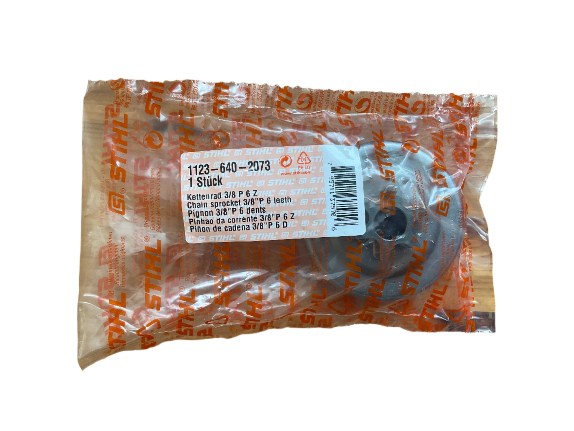 Packaged Stihl chain sprocket