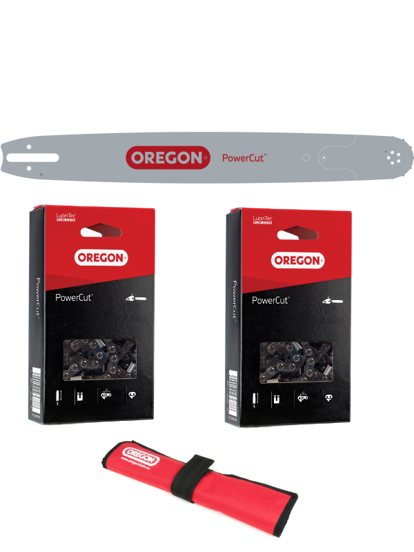 Oregon 649556 - Pro Forestry Kit 1 x 203RNDD025 Guide Bar and 2 x 75EX ...