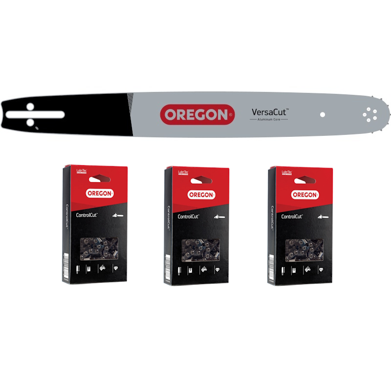 Oregon 660554 - Pro Combo Kit 1 x 158VXLGK095 Guide Bar & 3 x 21LPX064E Saw Chains