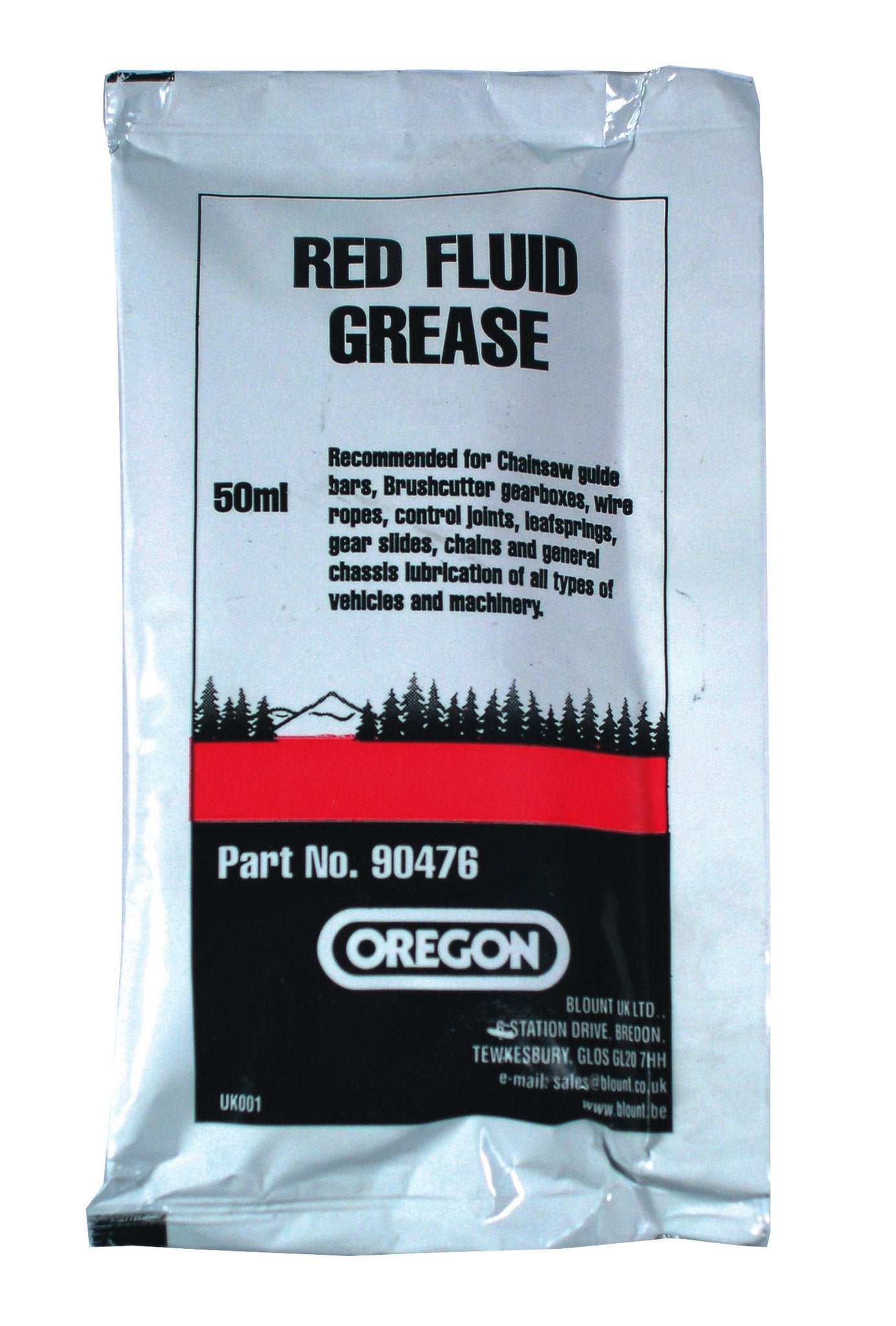 90476 - Oregon Red Fluid Grease Sachet - 50ml - NewSawChains